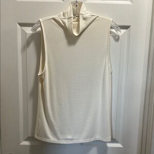 Banana Republic Factory soft luxe cream mock sleeveless sweater